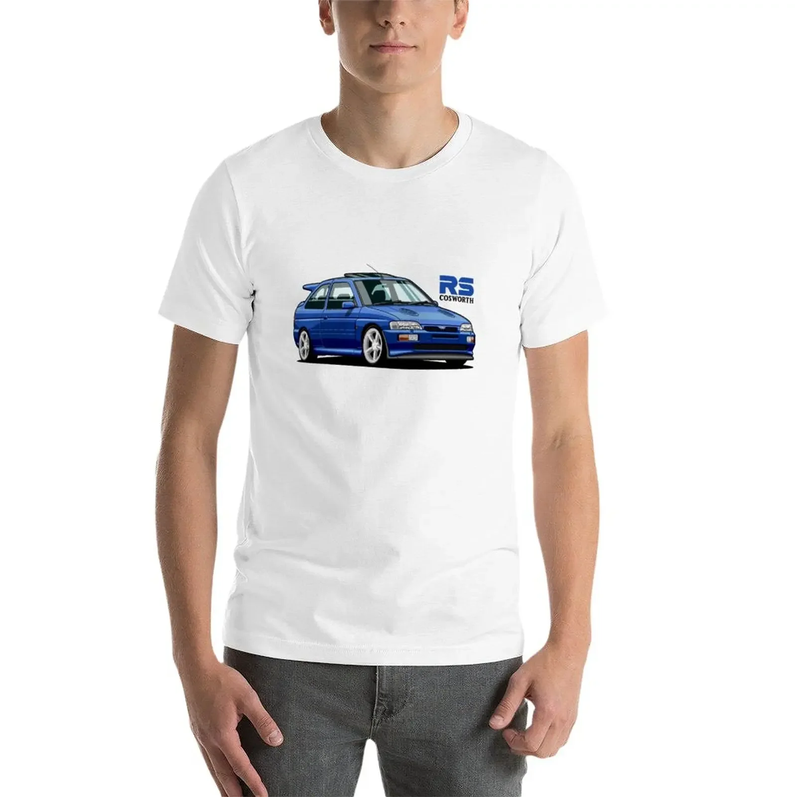 Escort RS Cosworth (blue) T-Shirt graphics t shirt kawaii clothes men graphic t shirts