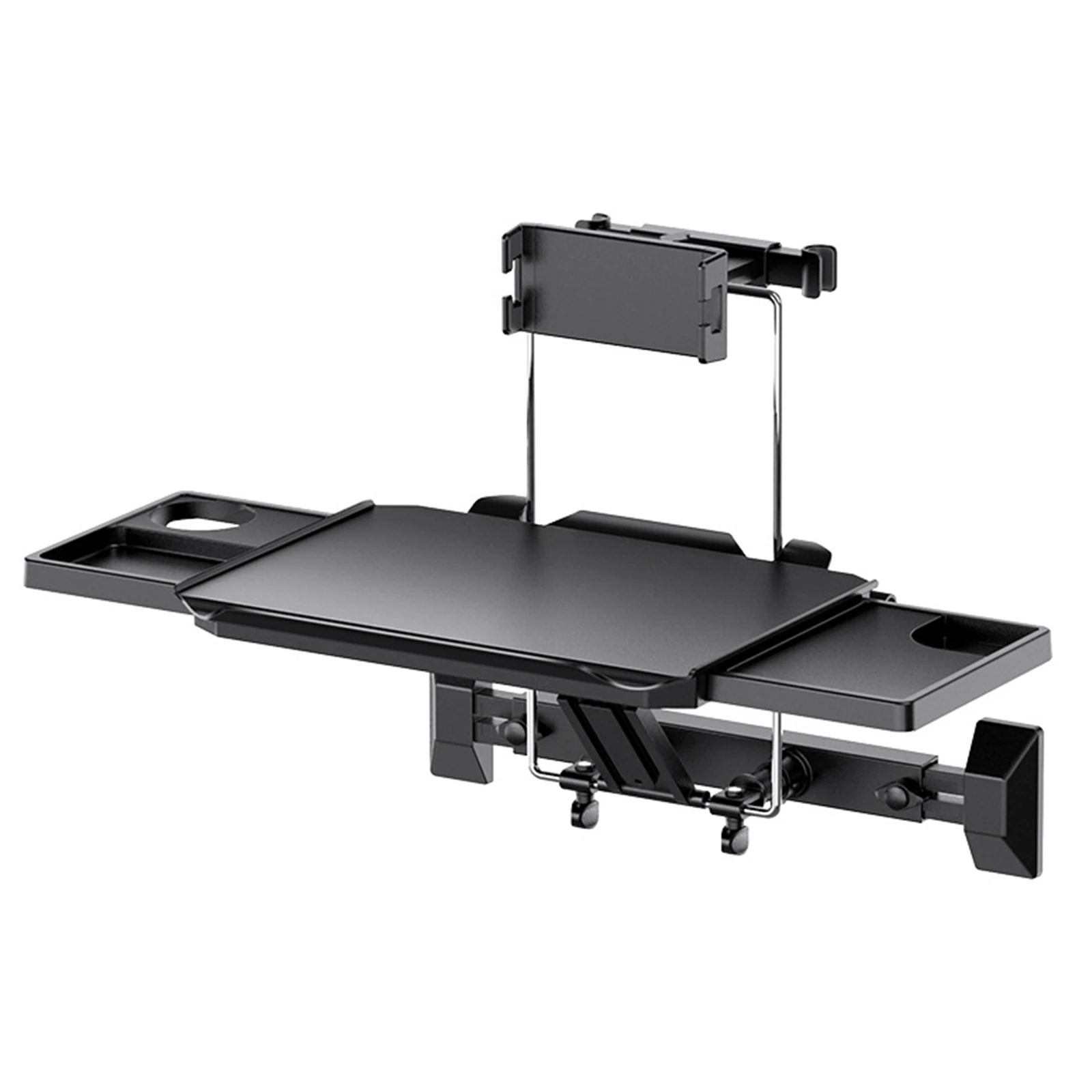

Foldable Food Tray Desk with Phone Mount Multifunctional Laptop Desk Anti-Slip for Rear Passenger Road Trip Eating & Work