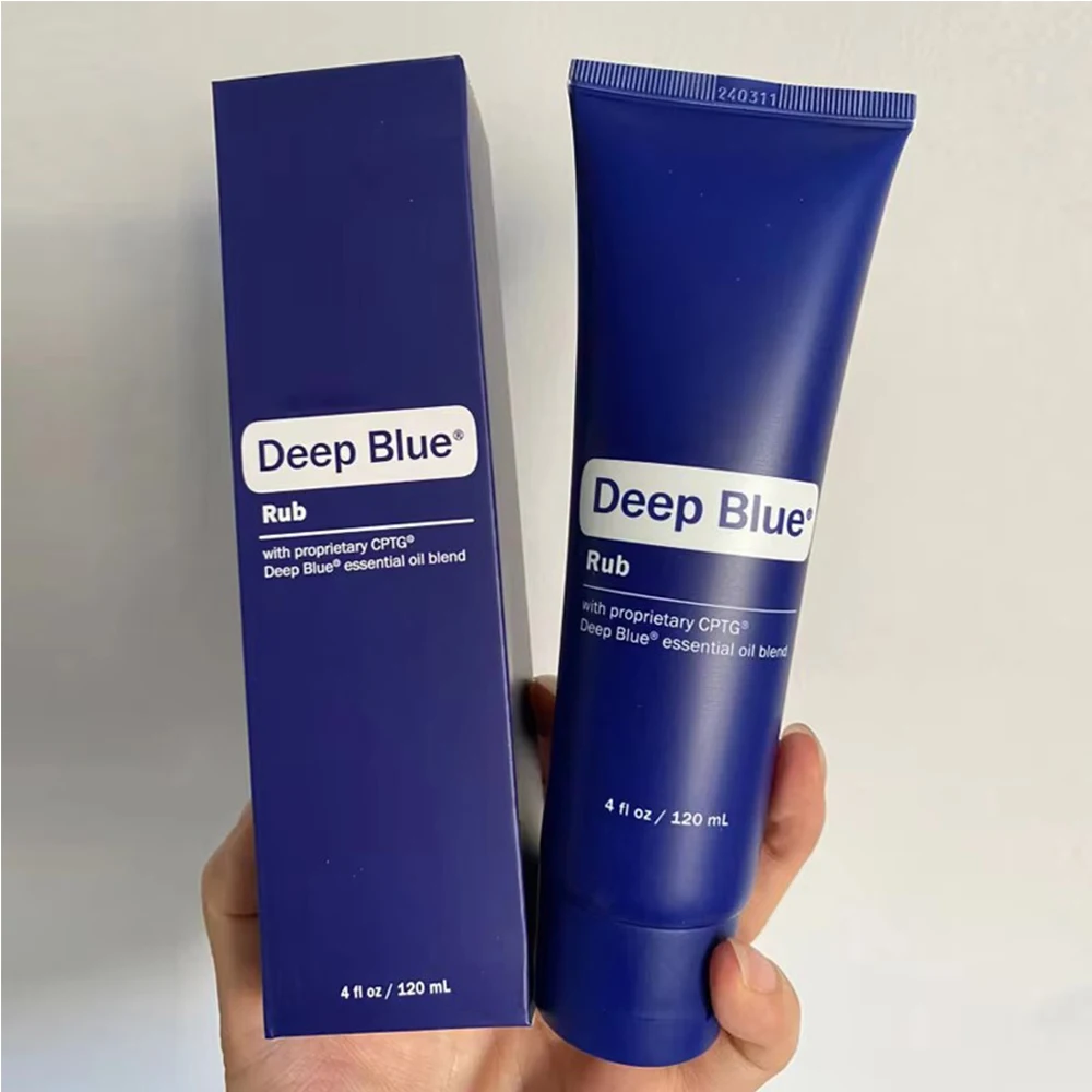 

Esfregue Deep Blue com Óleo Essencial Proprietário, Creme Blend, 120ml, 6 peças por lote, Novo