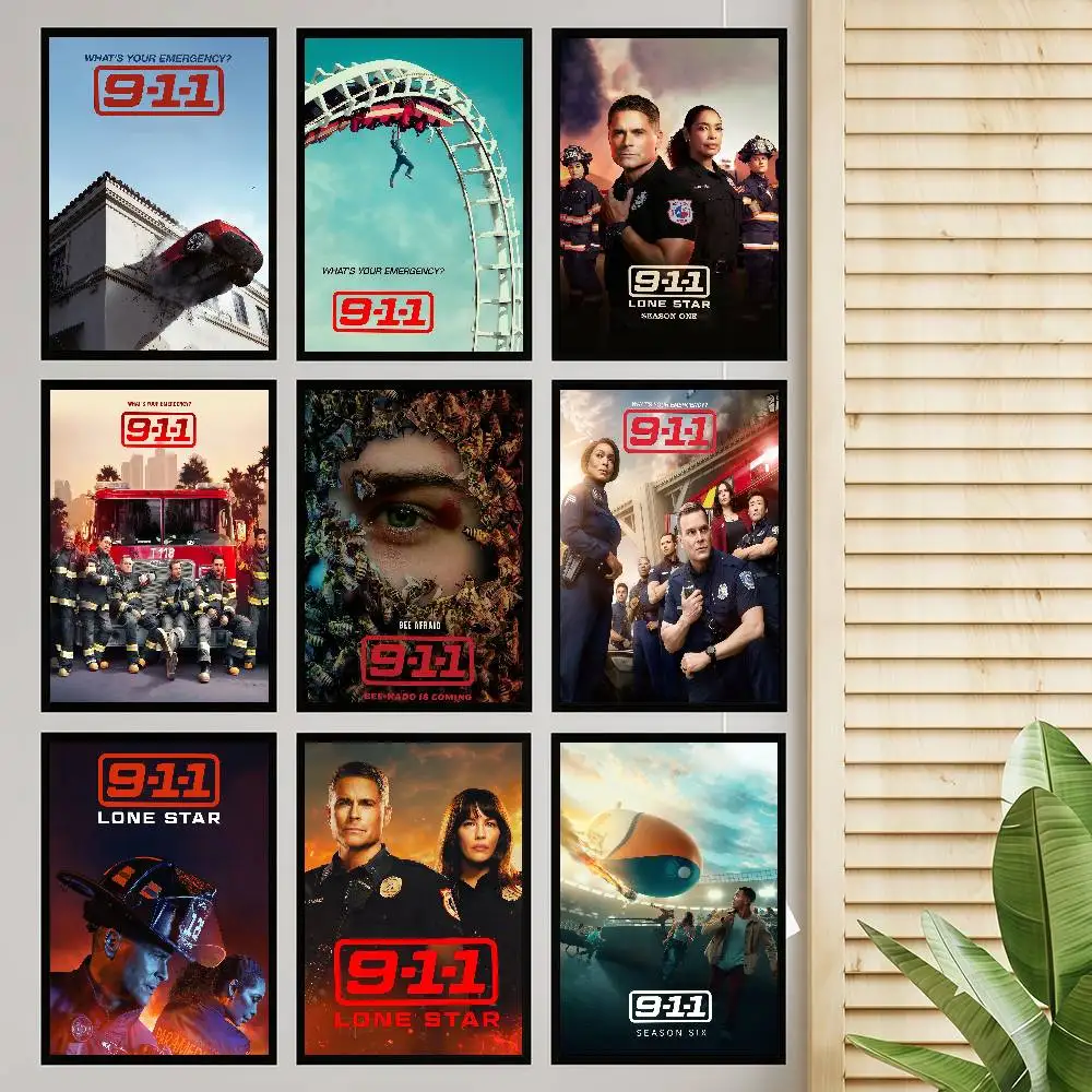 TV-Show Nine One-Cool Story Selbstklebendes Kunstposter Wandaufkleber für Wohnzimmer Bar Dekoration Vintage dekorative Malerei
