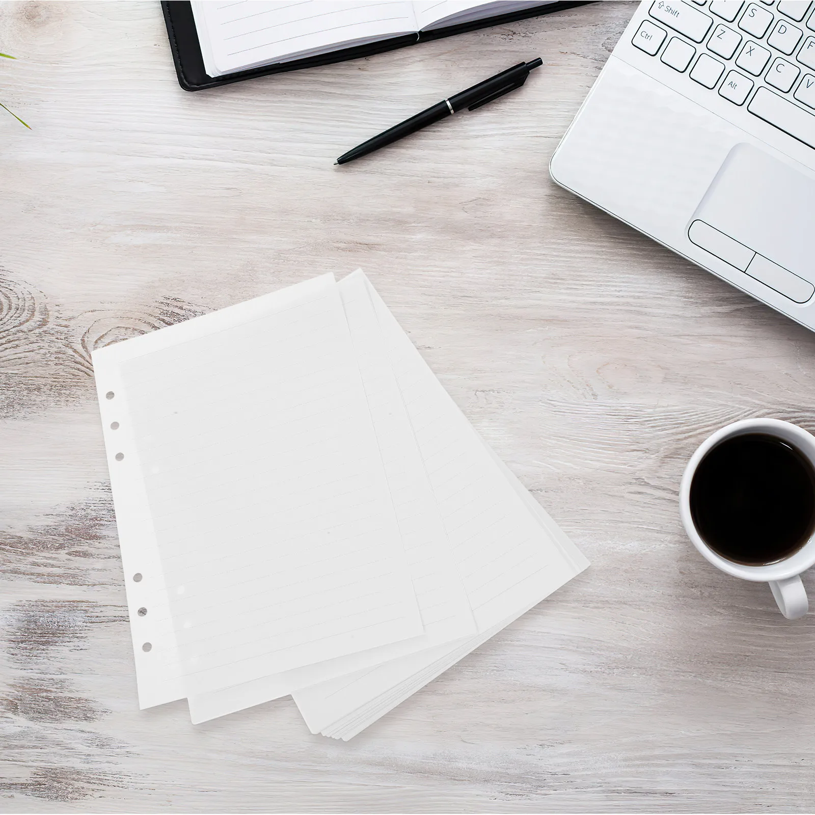 

80 листов бумаги формата А5, премиум-класса, износостойкая, для блокнотов, планеров, ежедневников, с 6 отверстиями, перфорированные вкладыши