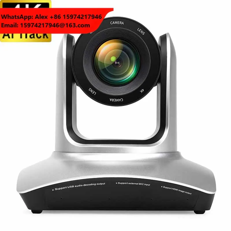 Ultra HD 4K 8MP Ptz Camera 20X Optical Zoom Voice Tracking POE Output 355 Degree Rotating For Live Streaming Voting PTZ Camara