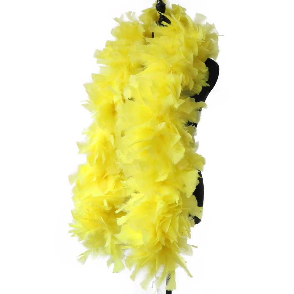 Imagem -02 - Fluffy Turkey Feathers Boa Plume para Faça Você Mesmo Vestido de Casamento Acessórios Artesanais Xale Decoração de Fita 200 g