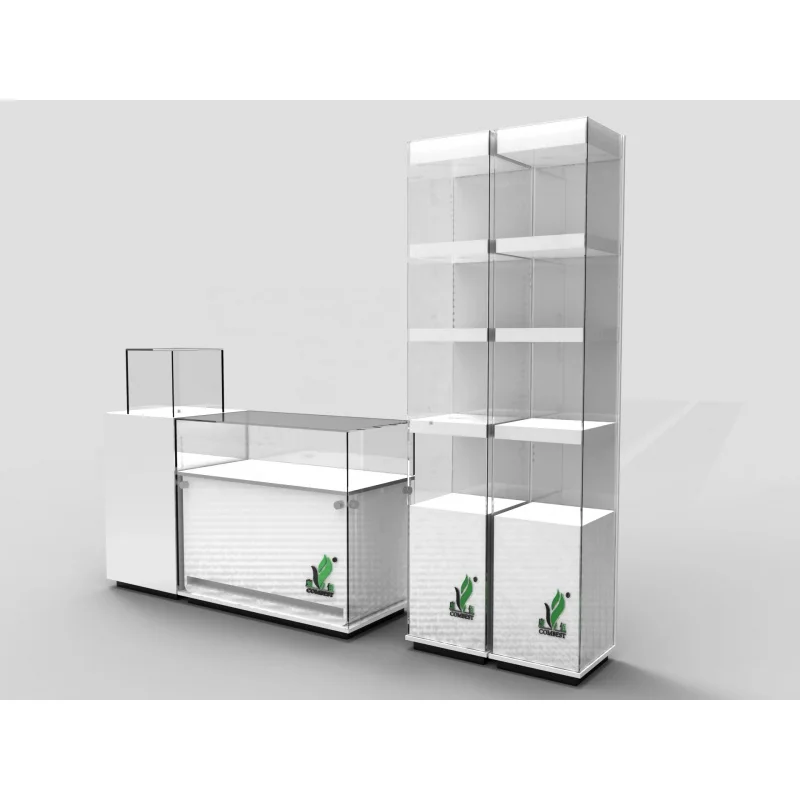 custom.Luxury Jewelry Display showcase Jewelry Shop Interior Design Wooden Display Cabinet