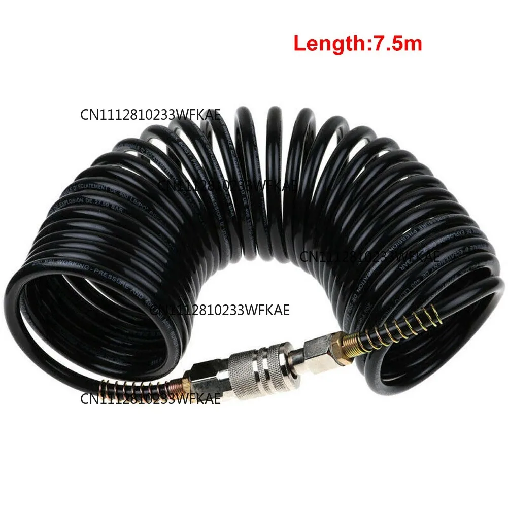PE durable pneumatic adapter quick connector inflatable coil air hose compressor air pressure hose quick connector