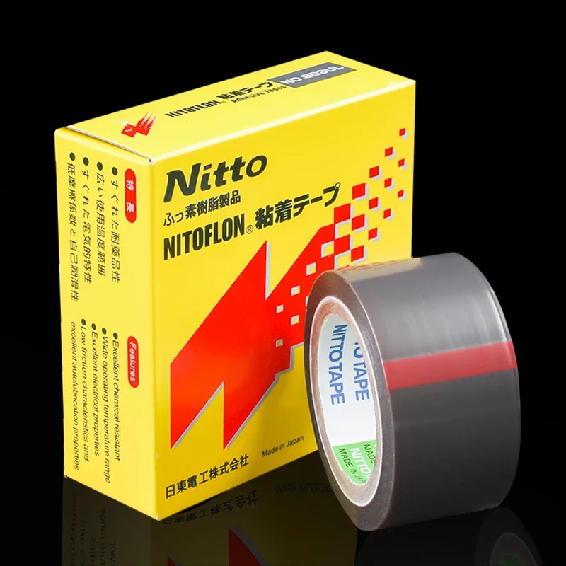 

10Pcs 0.08mm*(13mm/19mm/25mm)*10m Japan NITTO DENKO heat insulation Tape NITOFLON Waterproof Single Sided Tape 903UL