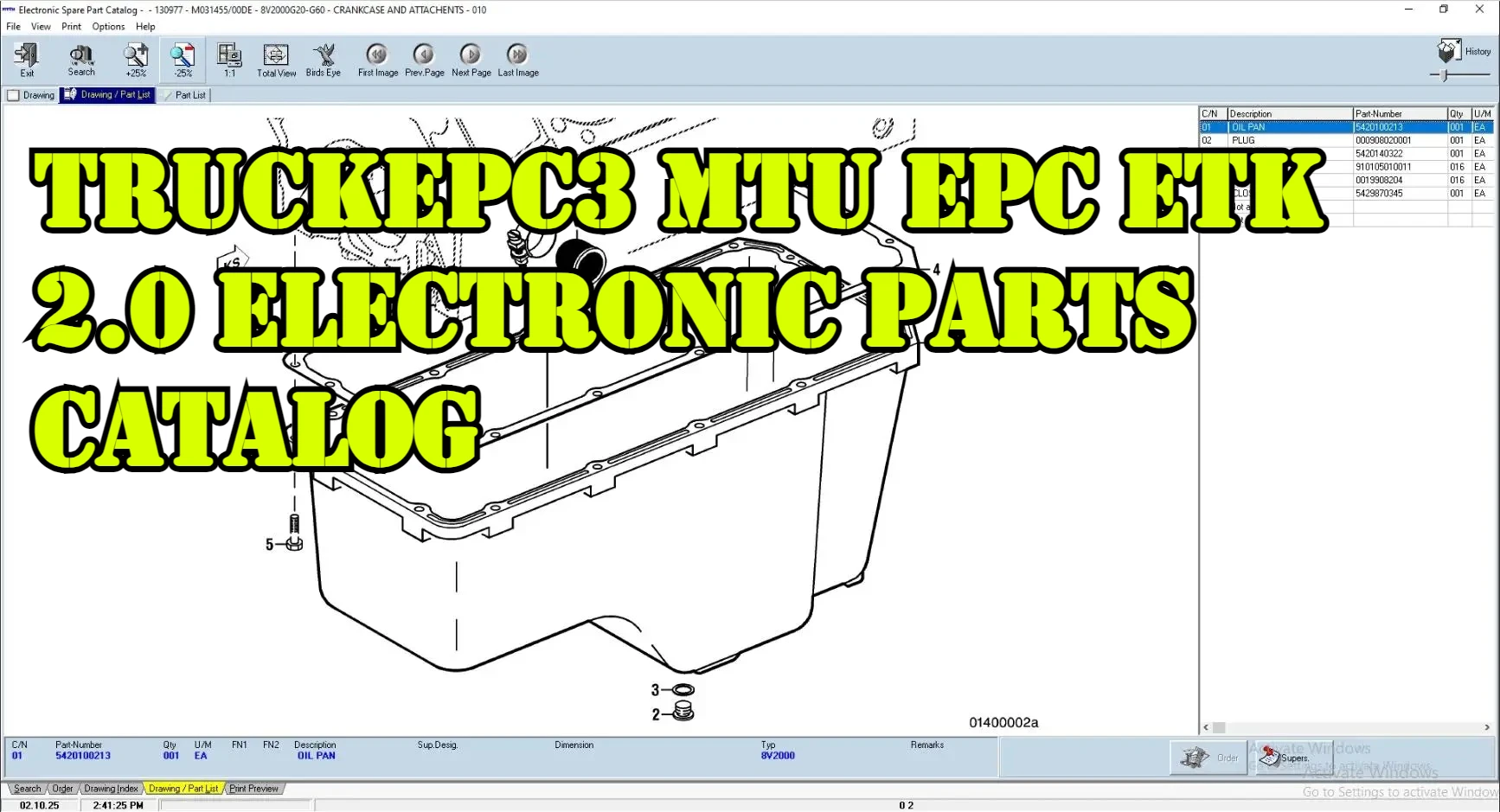 

TruckEPC3 MTU EPC ETK 2.0 Electronic Parts Catalog