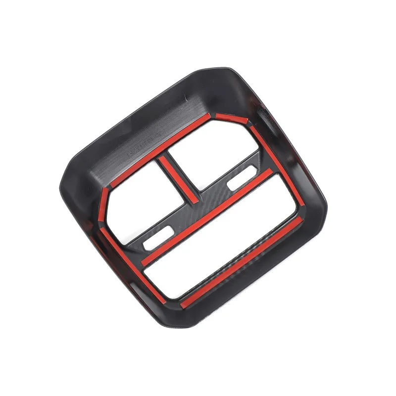 ABS ألياف الكربون مركز وحدة التحكم مسند الذراع الإطار الخلفي ل 2022-2024 BMW iX (المستوردة) G08 اكسسوارات السيارات #2