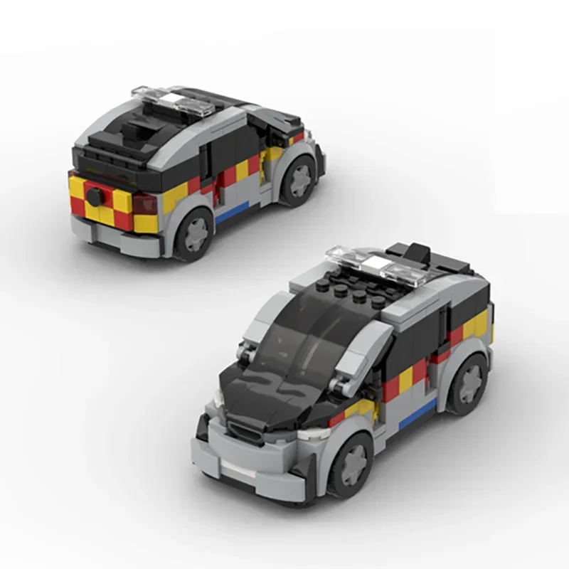 YcMoc Building Blocks London Fire Brigade I3 Rapid Response Car Model Technology Brick Brand-name Vehicle DIY Toy For Child Gift