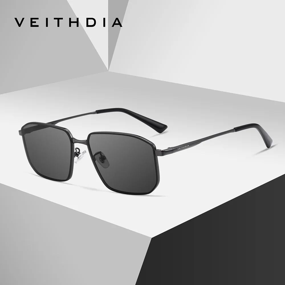 VEITHDIA Brand Fashion Nylon Polarized Lens Men Women Sunglasses Anti UV400 Sun Glasses Vintage Eyeglasses For Male 8275