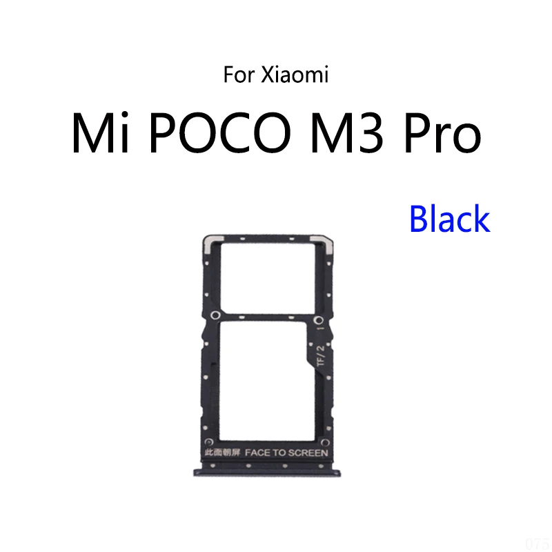 SIM Card Slot Tray Holder Sim Card Reader Socket For Xiaomi Mi POCO M3 Pro Pocophone