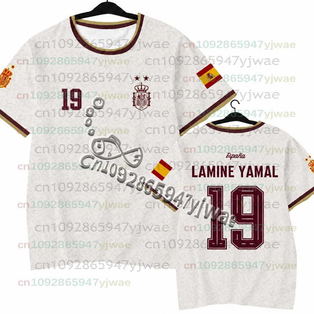 2026 Spanisches Yamal-Fans Gedenk-Edition Fußballtrikot Schnelltrocknendes Kurzarm-T-Shirt für Männer, Frauen, Familie und Kinder 3D – Detail 13