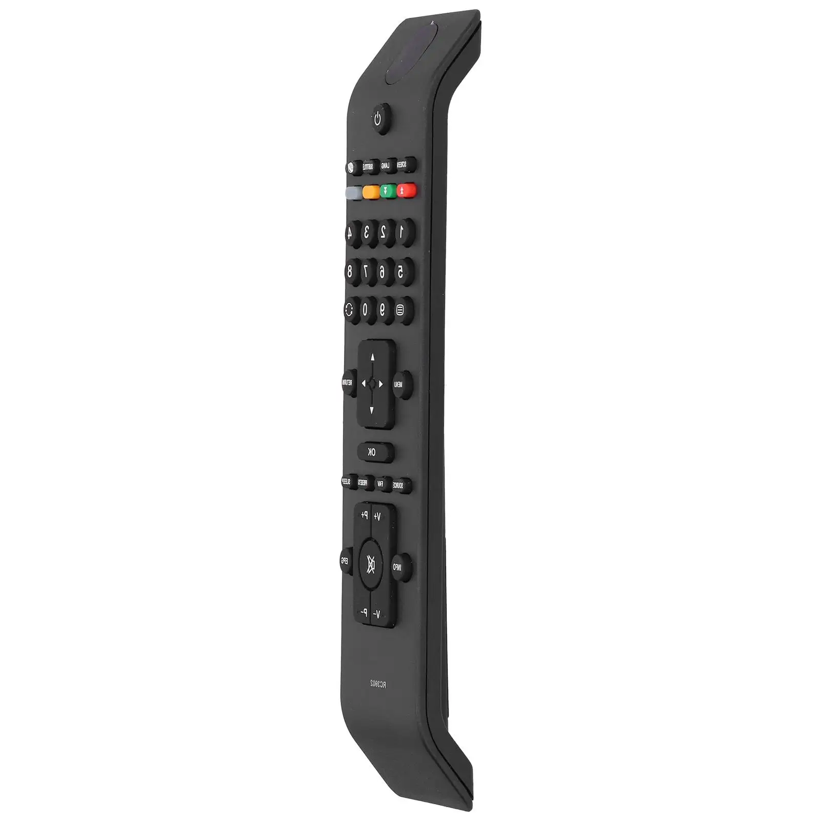 Universal Big Button TV Remote Control RC3902 Replacement - Black