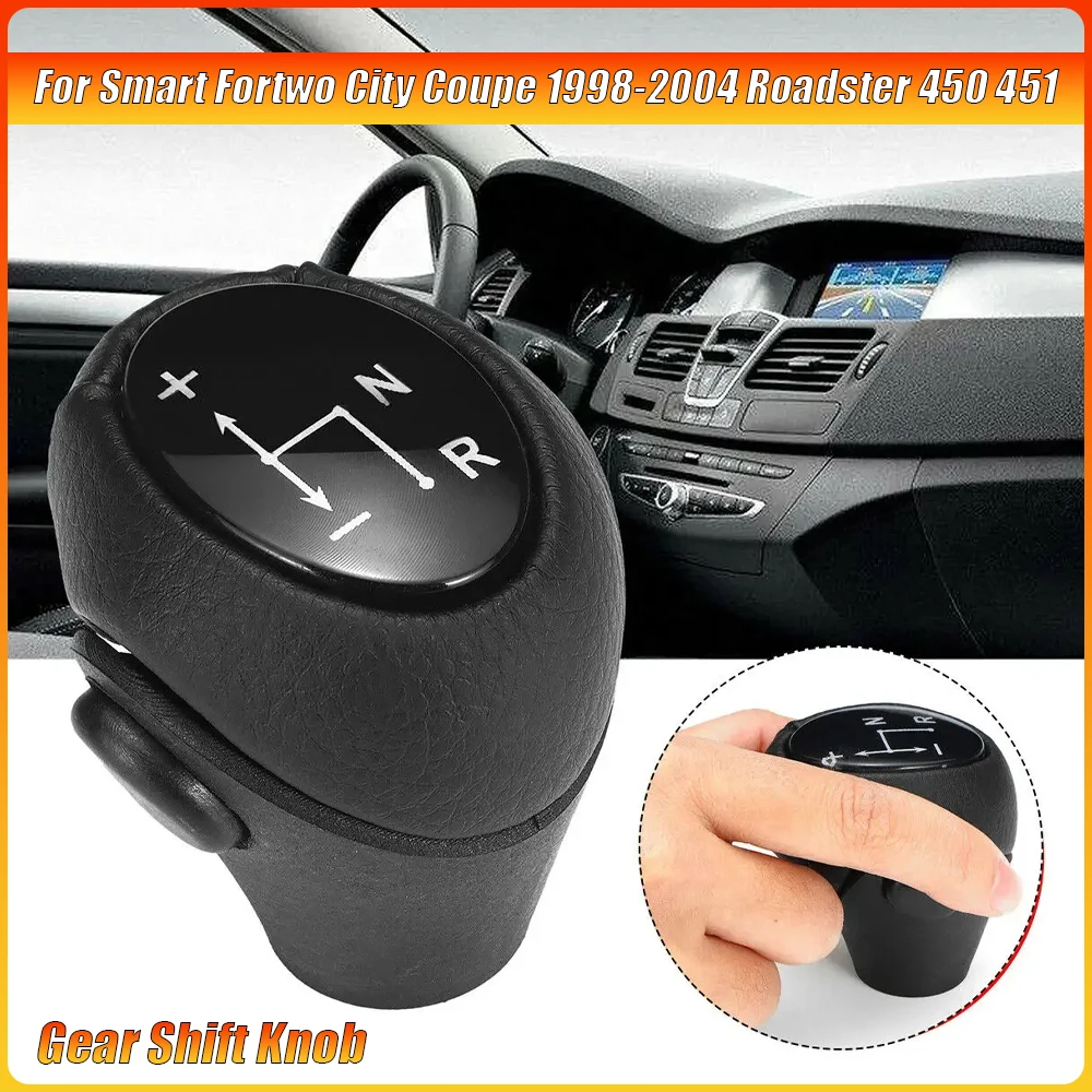 Automatic Shifter Knob for Smart Fortwo 450 451 & Roadster (1998-2004), Plug & Play Interior Upgrade Replacement Accessories
