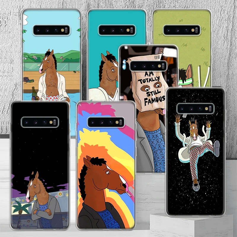 Cartoon B-BoJack Horsemans Phone Case Cover for Samsung Galaxy S24 S23 S22 Ultra S21 Plus S20 FE S10 S9 + Soft Shell Capa Funda