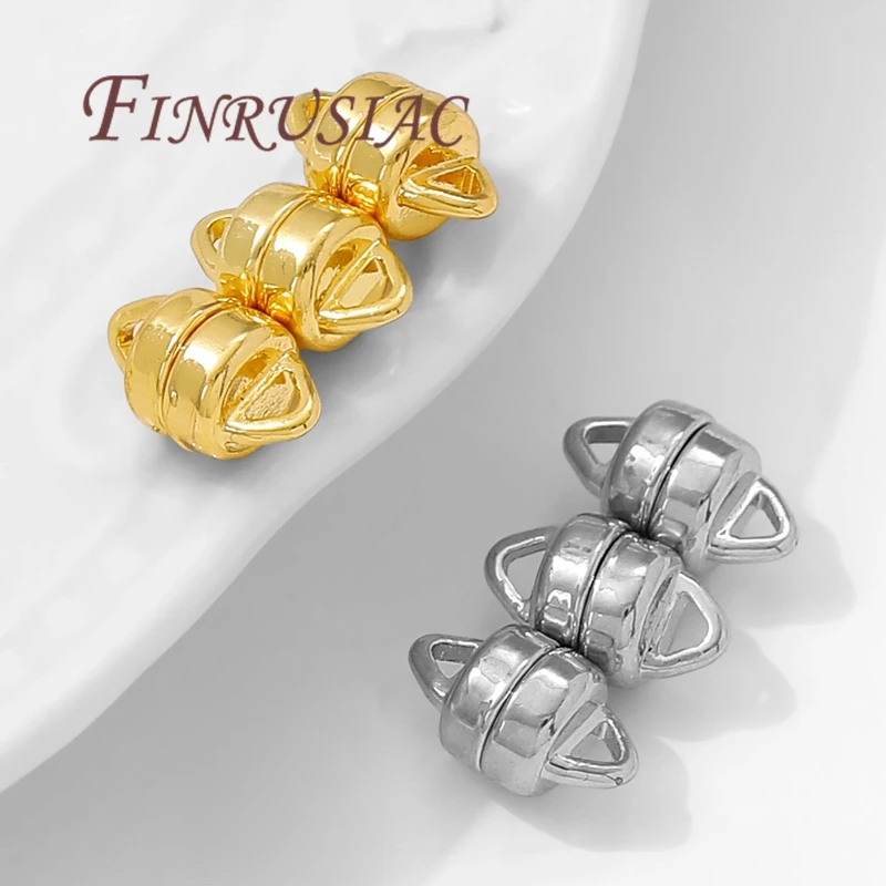 6x10mm 18K Gold Plated Magnetic Clasps For Jewelry,Connectors Clasps For Bracelets Necklaces Making Accessories,Magnet Clasp - view 4