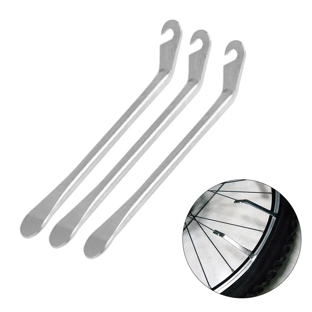 

6Pcs Steel Tire Levers Bike Curved Tyre Spoons Ergonomic Handle Easy Tire Removal Bike Repair Tools Opener Cycling Tyre Spoons