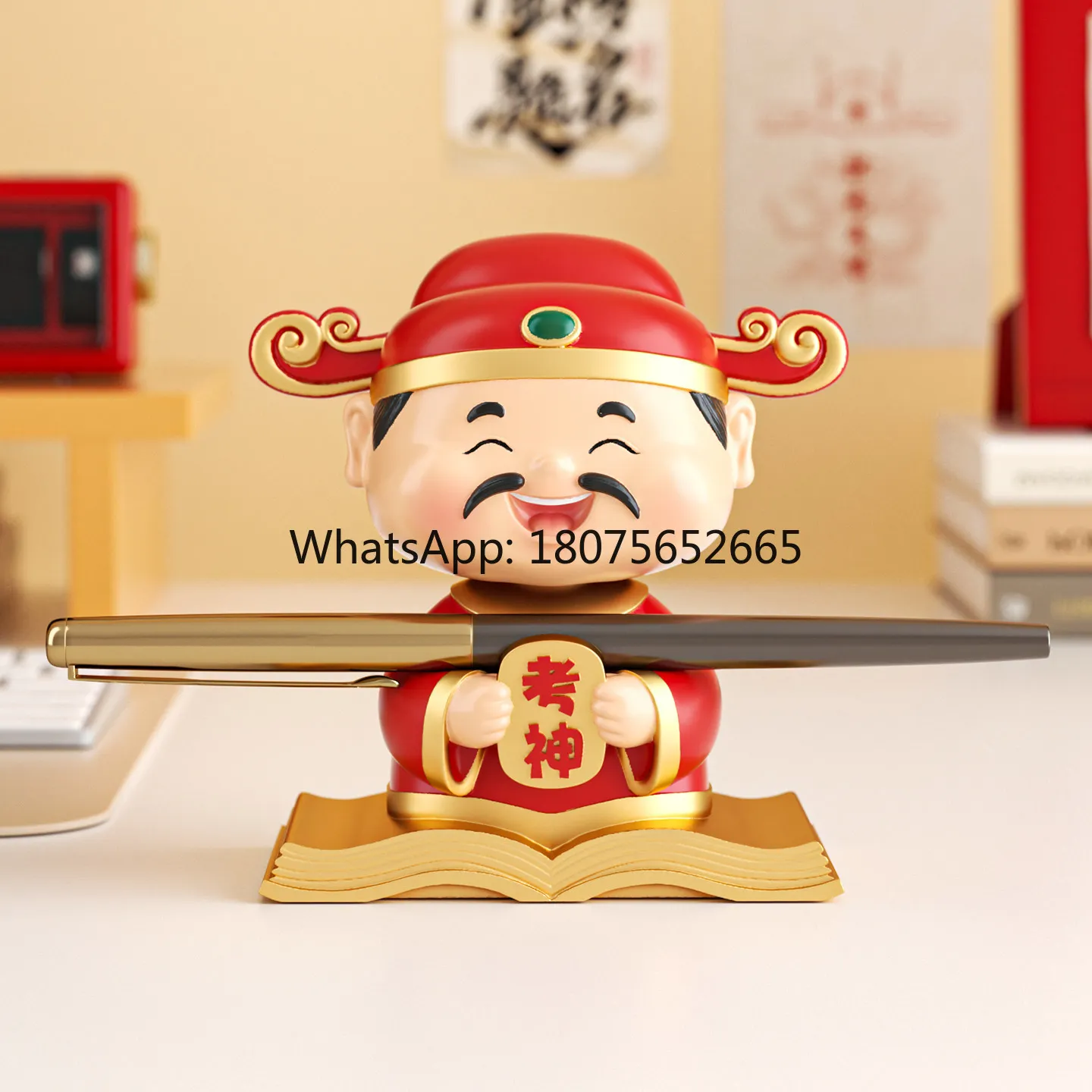 Must pass every exam, pen holder, gold list title gift box, high school entrance examination ceremony, graduation gift