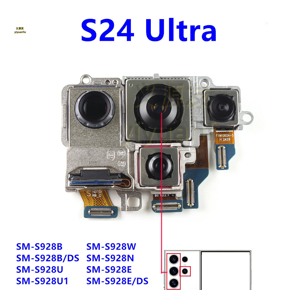

Задняя камера для Samsung Galaxy S24 Ultra 5G SM-S928B S928U S928E, запасная часть модуля задней камеры