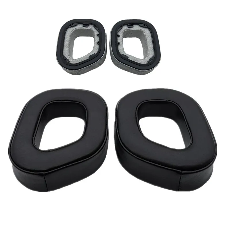 Sheepskin Ear Pads FOR Corsair HS80 RGB Wireless Headphone Replacement Ear Cushion Cup Ear Pad Black Fabric Earpads Protein