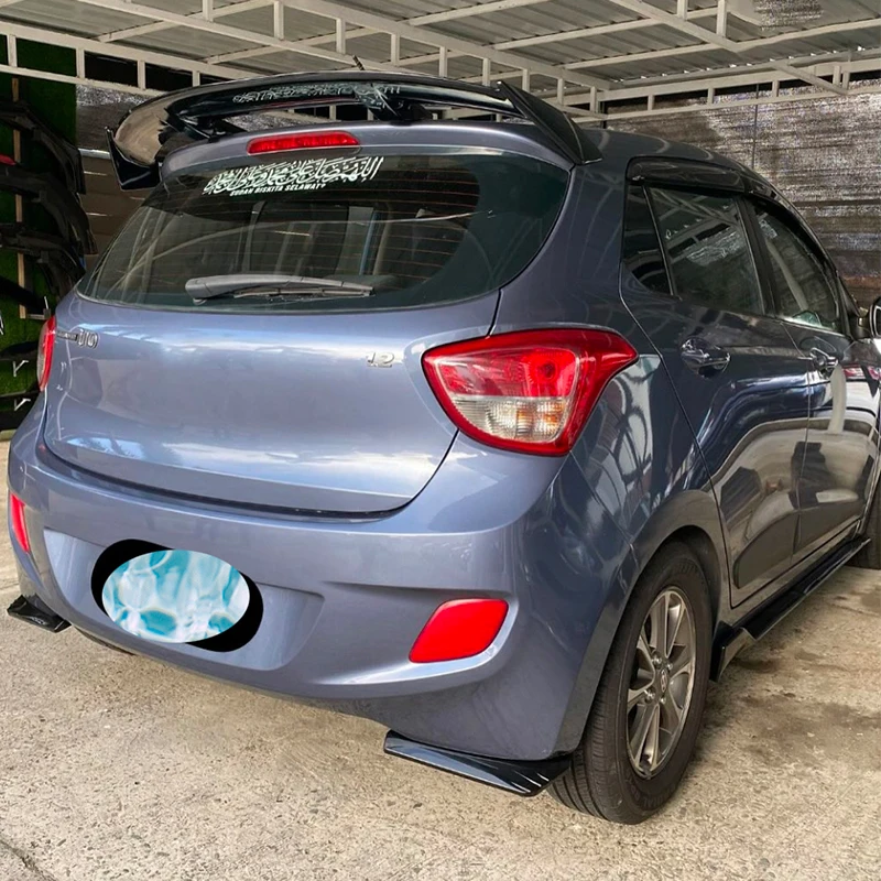 

MT стиль, для Hyundai Grand i10/HB20 2013-2025 годов, спойлер на крышу, крылья, материал ABS, аксессуары для задней губы, комплект кузова