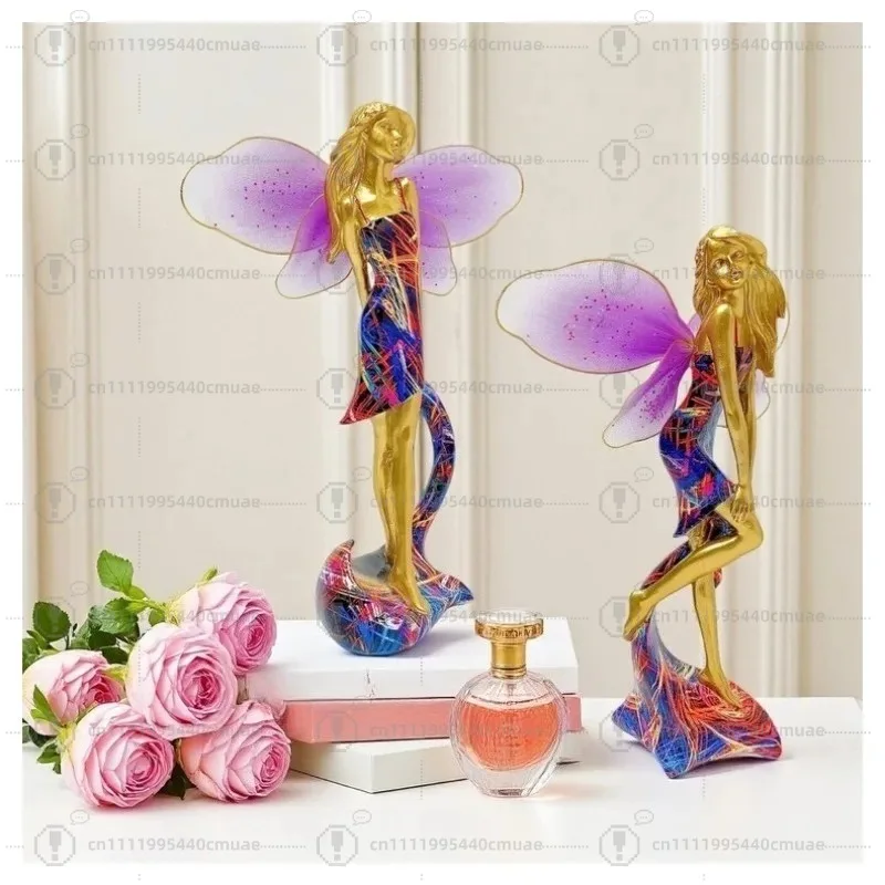 New creative cute butterfly flower fairy elf ornament courtyard garden balcony set decoration resin handicraft