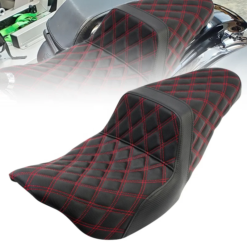 3 Motorcycle driver passenger seat cushion seat on the front and rear seats