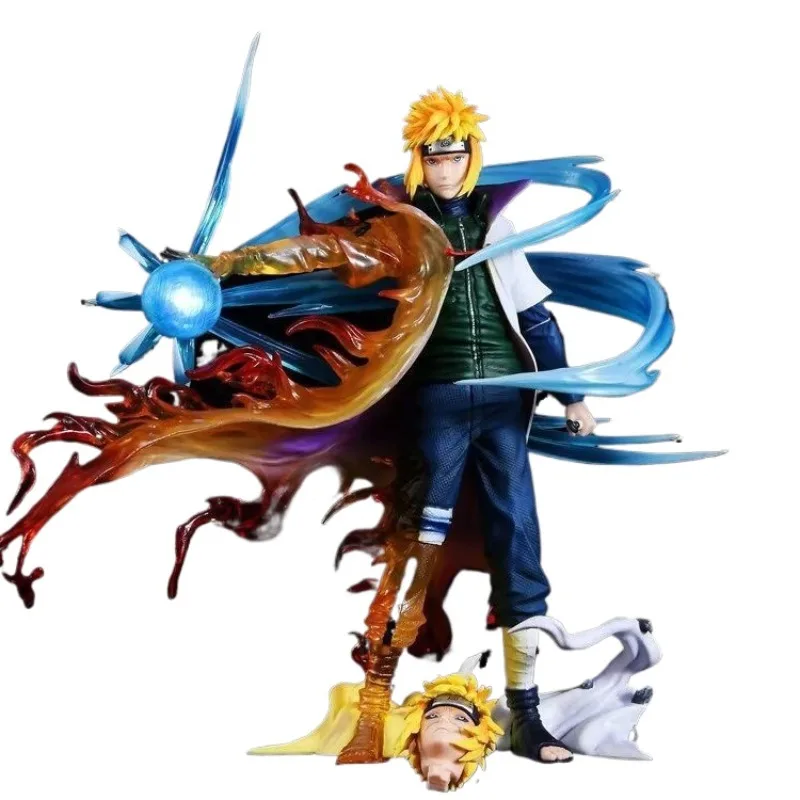 

26cm A Naruto Figures Namikaze Minato Anime Figures Gk Pvc Statue Action Figurine Rasengan Desk Decoration Model Kids Toys Gifts