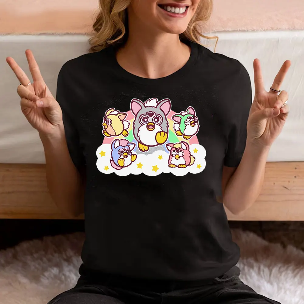 Furby Twilight Volturi New Moon Aro Caius Marcus The Volurby Funny Cartoon Classic Cotton T-Shirt  Tee Graphic T Shirts cotton