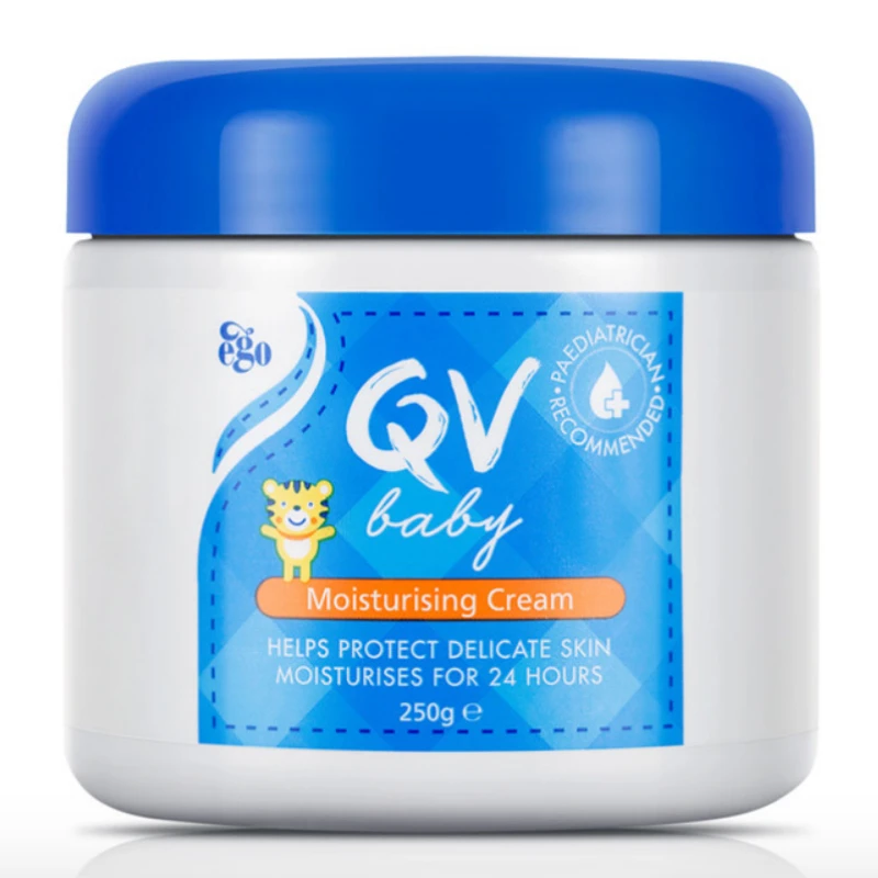 Australia QV Baby Skin Care Moisturizing Cream 250g Body Lotions for Long Lasting Relieve Dry Areas Eczema Dermatitis Psoriasis