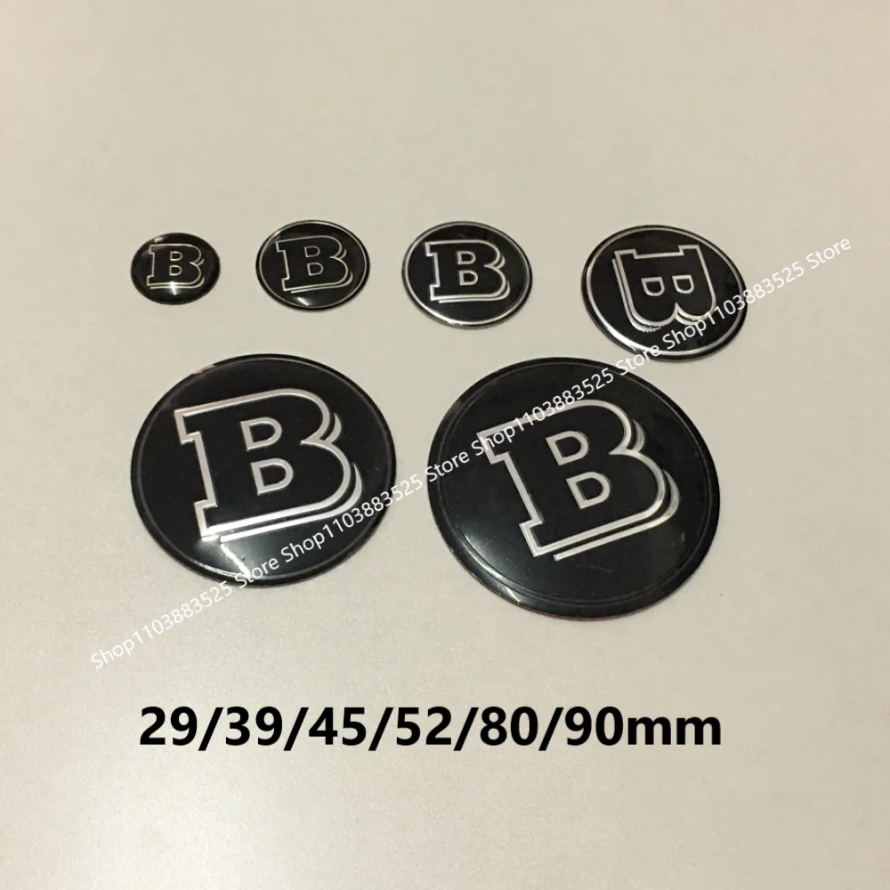 

29/39/45/52/56/75/80/90mm Modified Sticker Emblem Badge sticker for BRABUS GLC GLA W213 W220 W464 W253 W204 W205 W254 W210 W211