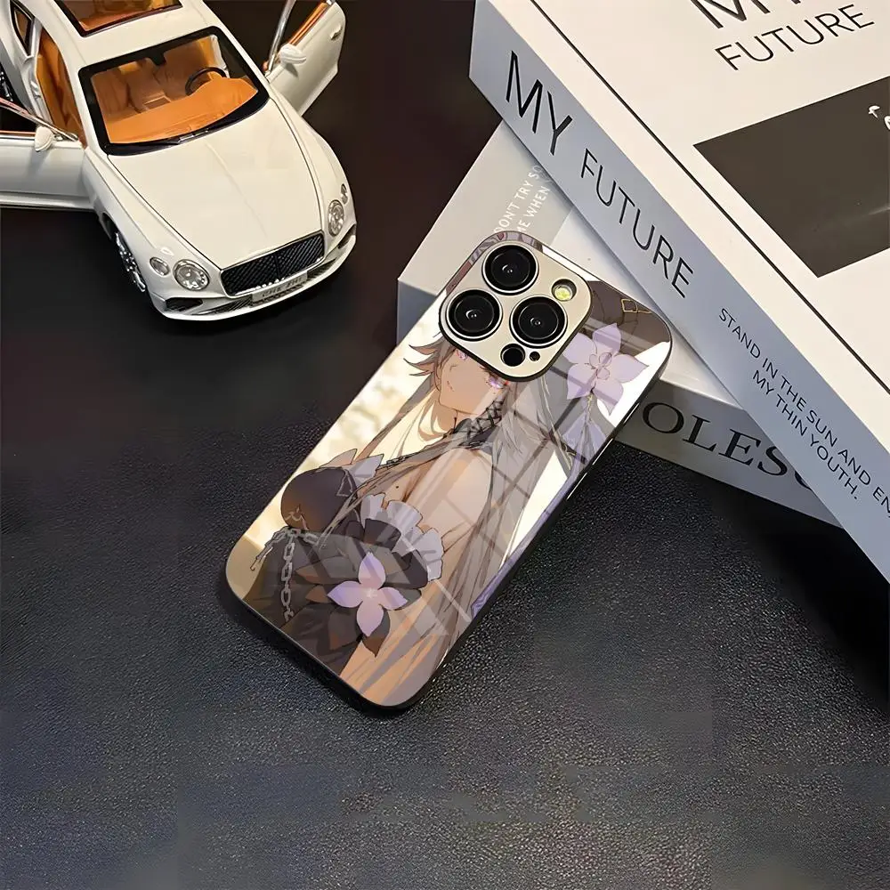 The Herta Phone Case New Cool Electroplated Glass Unique Fashion For IPhone 16 15 14 13 12 11 X Vivo Oppo