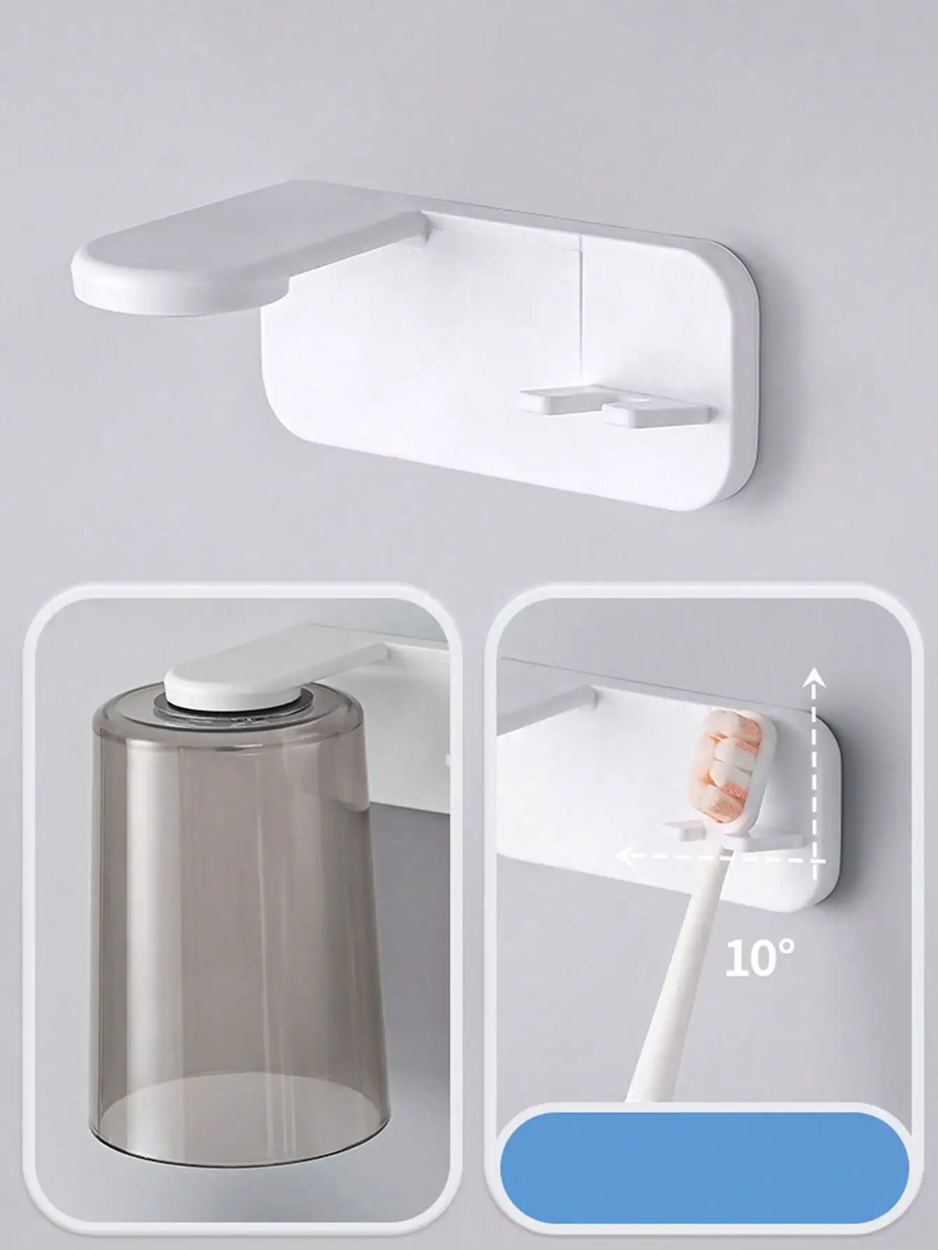 Magnetischer Überkopf Zahnbürstenhalter Für Das Badezimmer_voghion.com