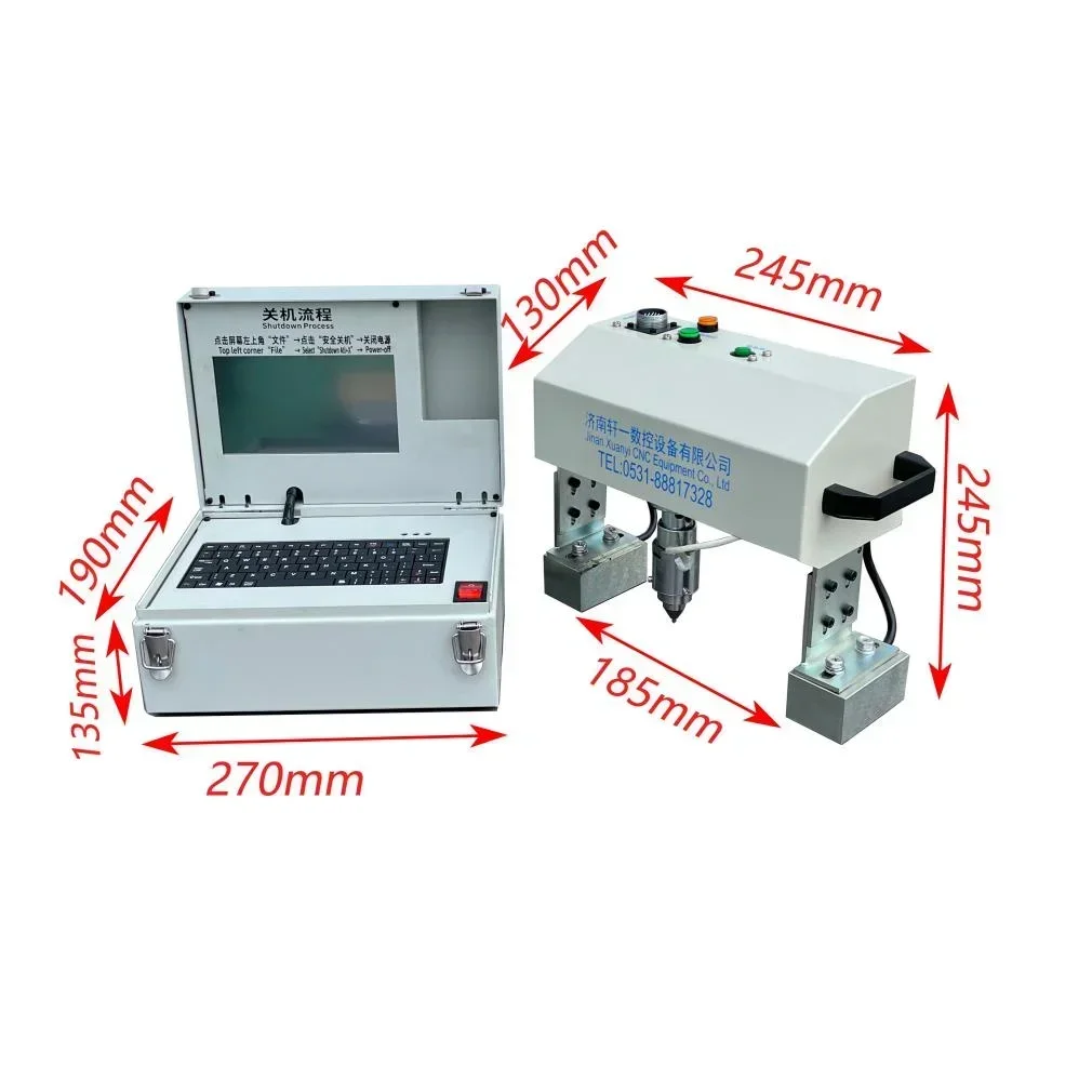 Tudo em um cnc placa de identificação de metal pneumático ponto pino máquina de marcação de gravação de metal pneumático máquina de marcação