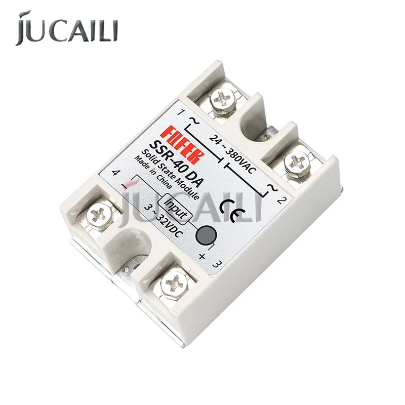 Solid State Relay Module SSR-10DA SSR-25DA SSR-30DA SSR-40DA 10A 25A 30A 40A 3-32V Input DC 24-380V AC Output High Quality