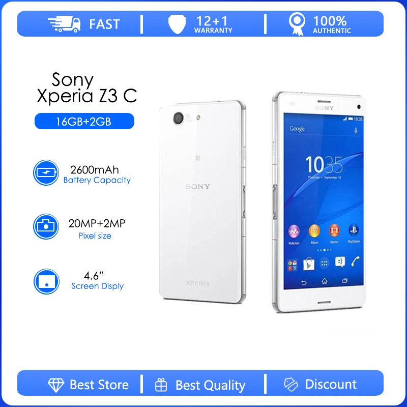 Sony Xperia Z3 Compact D5803 Refurbished-Original Unlocked 4.6