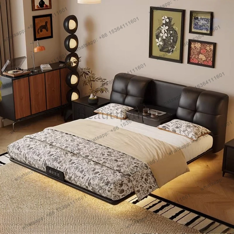 Retro Puff Suspension Modern minimalist high end atmospheric multifunctional 2 people Bed bases and bed frames furniture