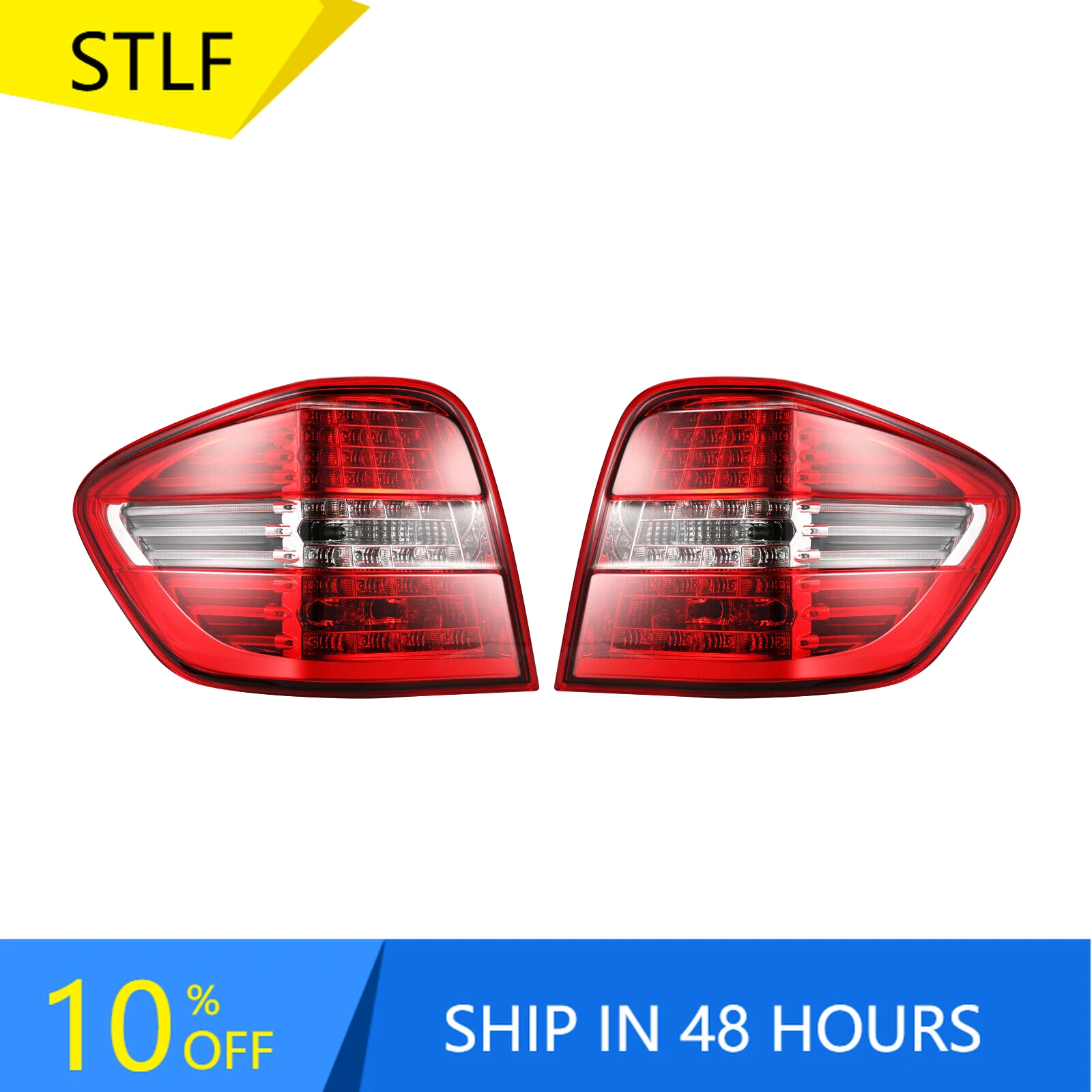

STLFRear Lamp Turn Signal Brake Light LED Tail Lights 1649064600 1649064500 for Mercedess-Benzs M-Class W164