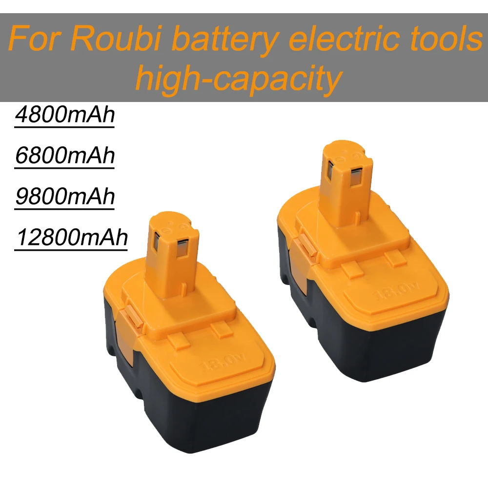 

For Ryobi 18V P100 4800 mAh Interchangeable Battery P101 ABP1801 ABP1803 BPP 1820 Rechargeable Power Tools