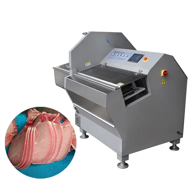 280 pieces/min Meat processing equipment Frozen meat slicer Pork bone rib cutter Blade
