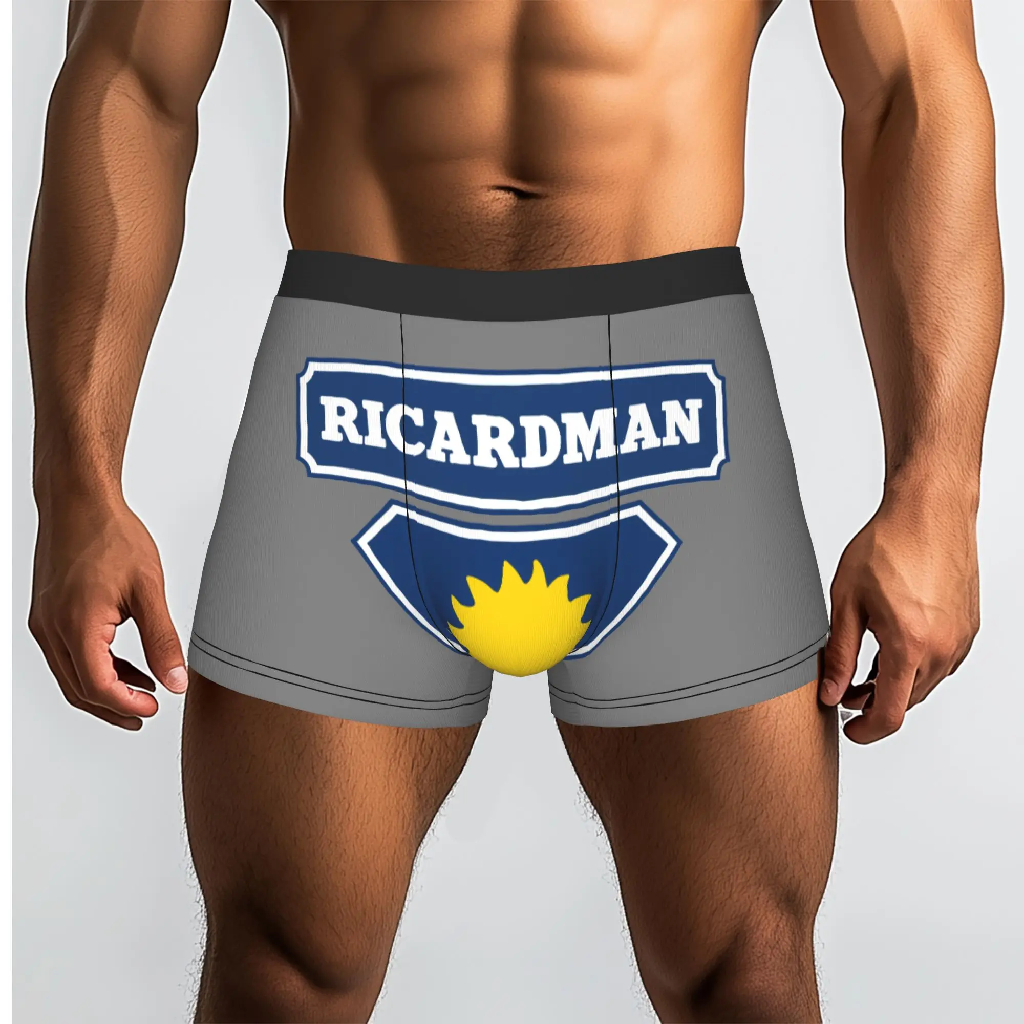 Custom Male Fashion R-ricards Drink Underwear  Boxer Briefs Stretch Shorts Panties Underpants