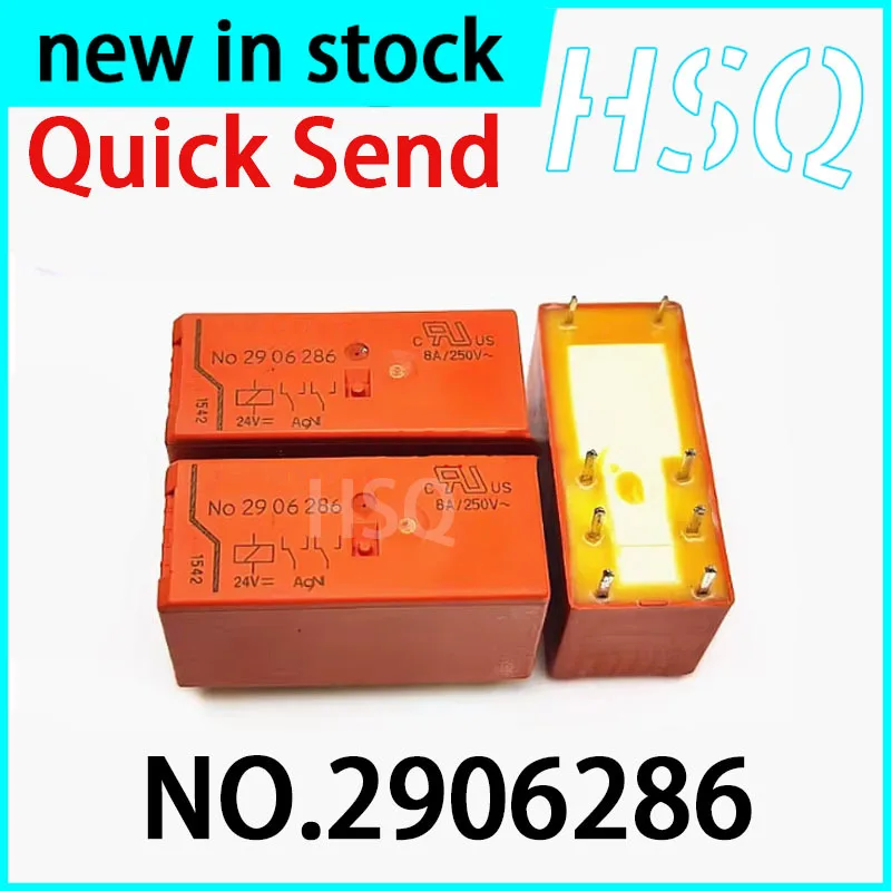 1PCS New NO.2906286 24V 8-pin 8A Two Open and Two Close Relay