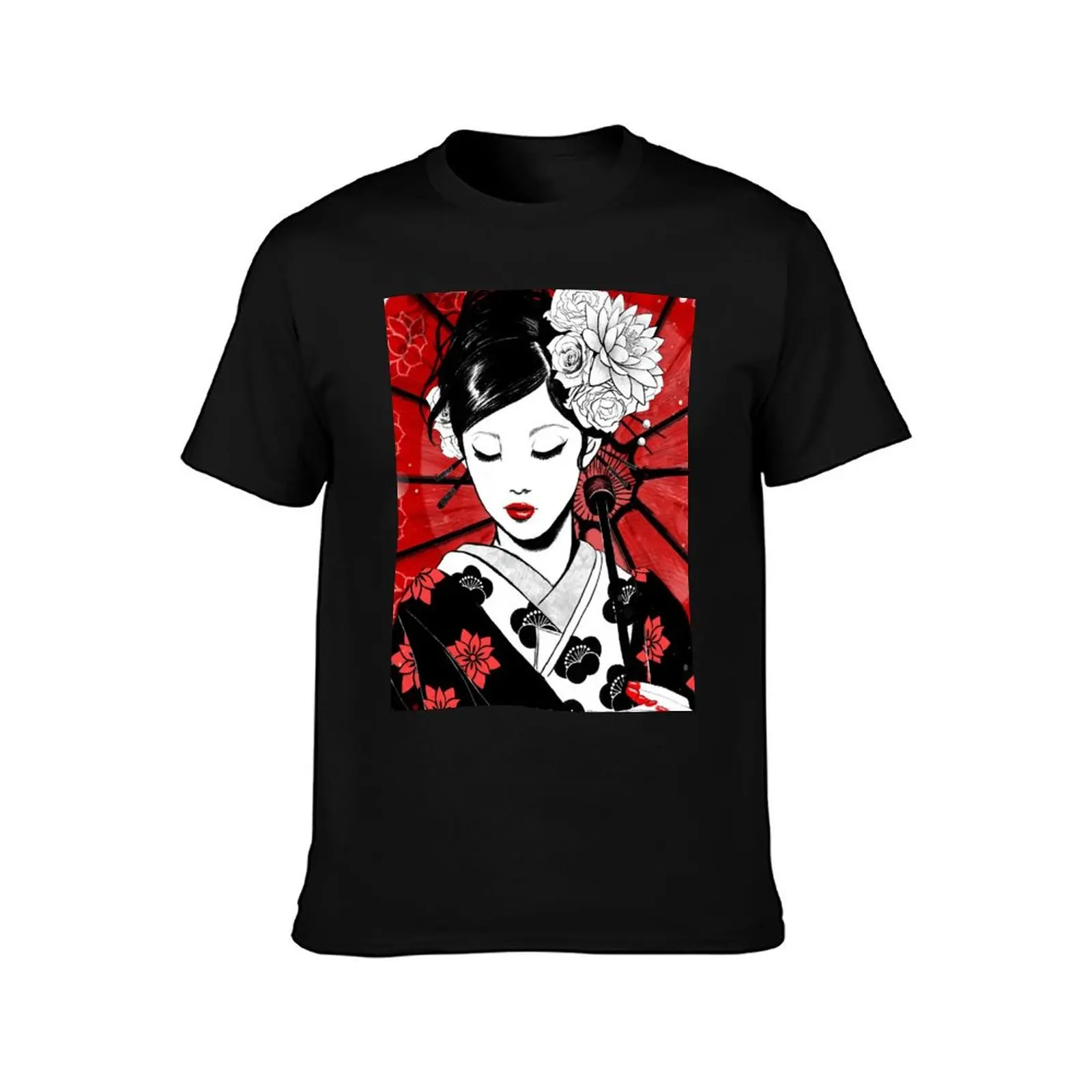 Geisha Japan Collection T-Shirt Basic Tee Shirt for Everyday Outfit T-Shirt