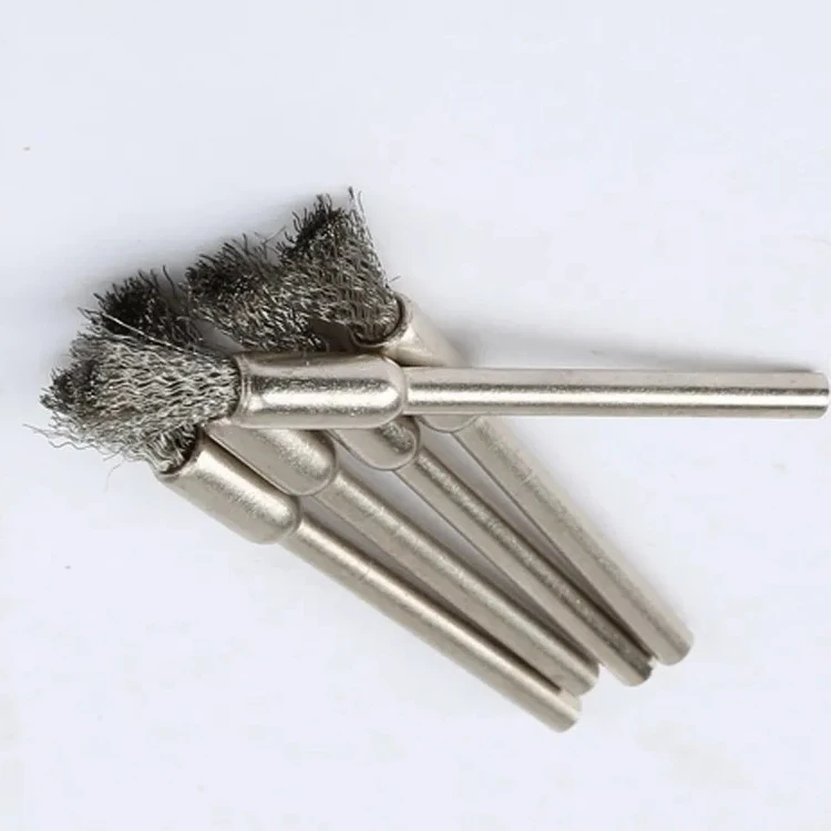 

5PCS Stainless Steel/Copper Wire Pencil Brushes For Polishing And Finishing Aerospace Plant Maintenance Foundry Automotive