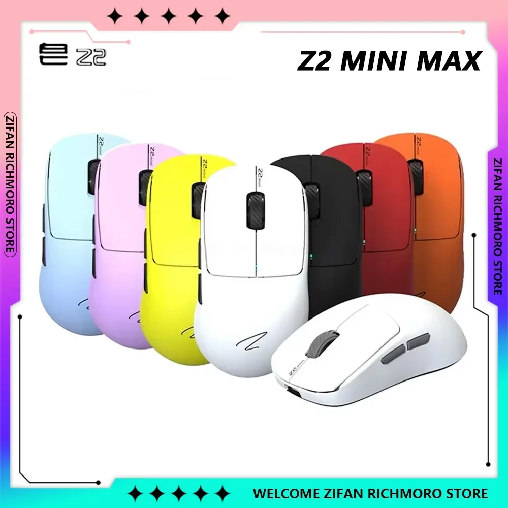 Zaopin Z2 Mini MAX New 2.4G Bluetooth Tri-Mode 8K Gaming Mouse Wireless Low Latency Gamer Mice PC E-sports Customized Man Gifts