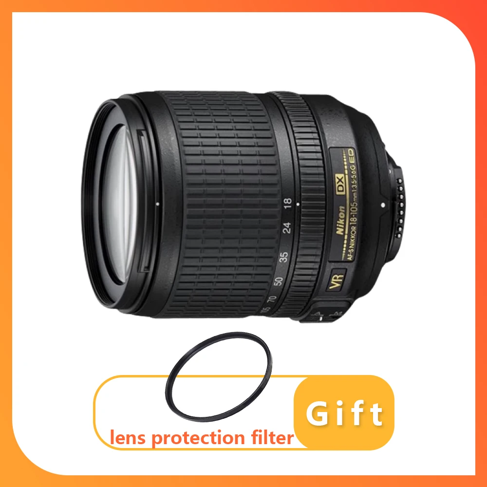 Nikon AF-S DX NIKKOR 18-105mm f/3.5-5.6G ED VR Lens For Nikon SLR Cameras