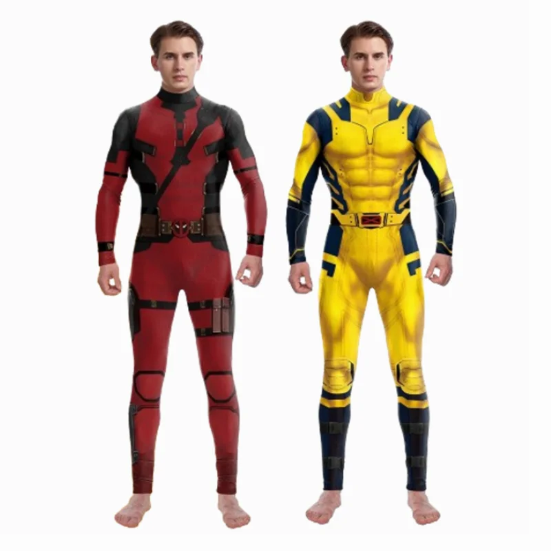 Superhero Wolverine Deadpool Cosplay Jumpsuit Wolverine Cosplay Costume Men Kids Halloween Zenti James Howlett Party Bodysuit