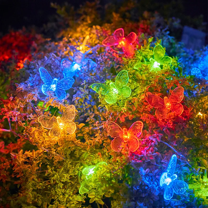 2026 Indoor Schmetterlings-Lichterkette 40 LEDs Feenhafte Nachtlampe Raumgirlande Vorhang Mädchen Geburtstag Hochzeit Party Dekorationsbeleuchtung – Detail 3