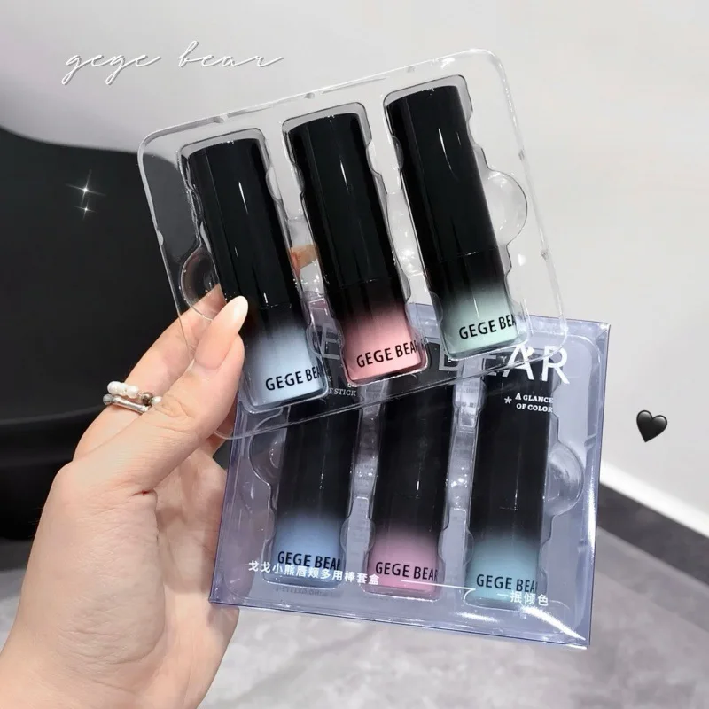 Gege Beer Lippenstift Blush Dual Purpose Rouge Lippenstift Multifunctionele Stick