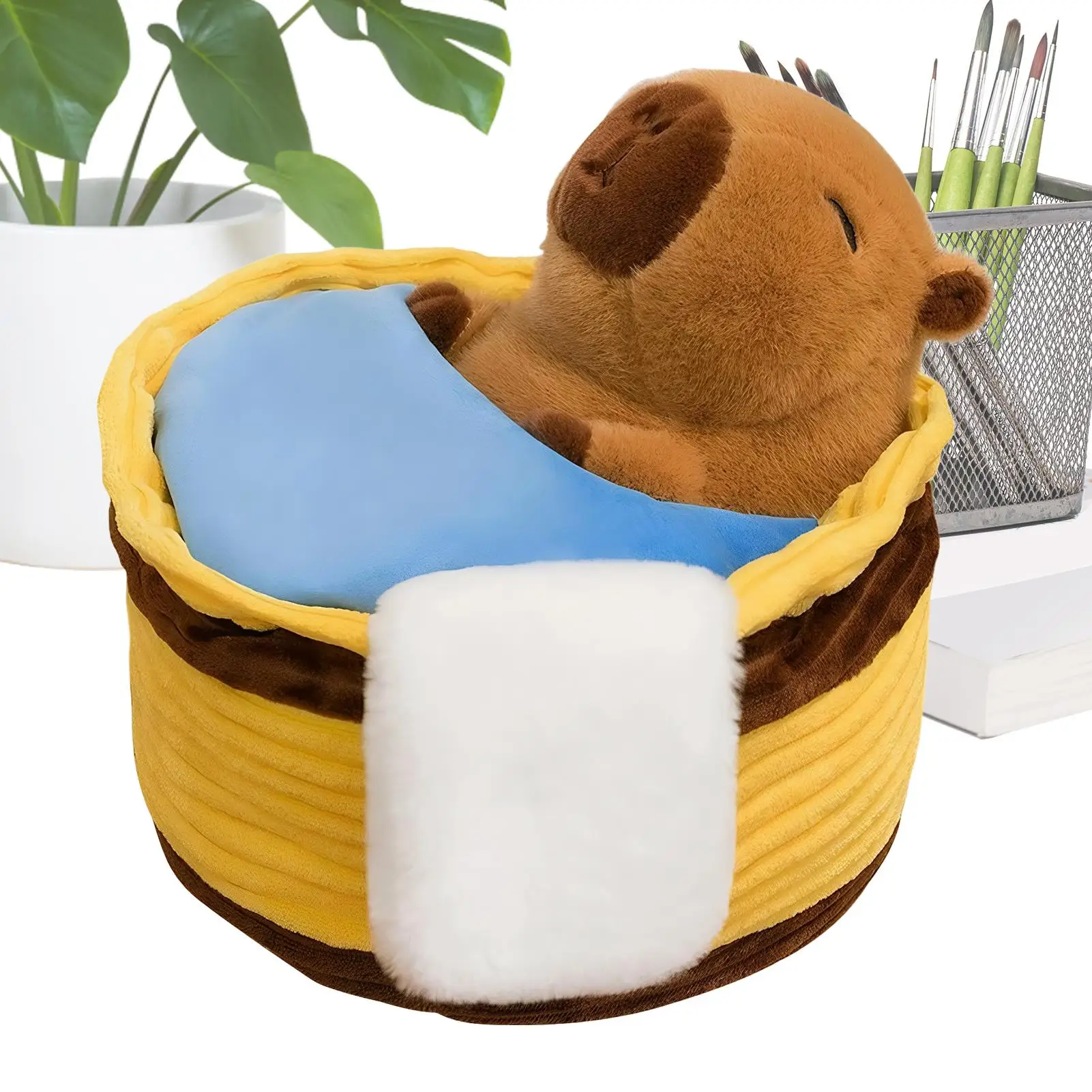 Cute Capybara Plush Soft Cute Doll Home Decor Adorable Stuffed Capybara Plush Toys For Boys Kids Toddler Teens Collectors